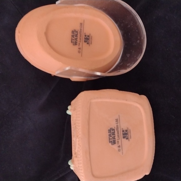 Baby Yoda Clay set of Spaceships Pencil Holders Collectable Star Wars Figures - Picture 4 of 9